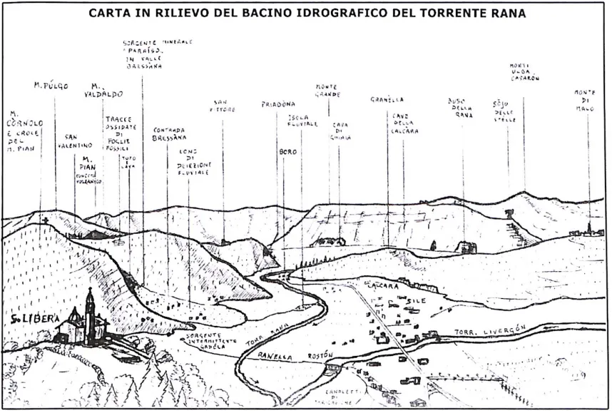 Corsi d'acqua superficiali nel Comune di Malo: Livergon, Bressana, Rana, Gadola, Proa image