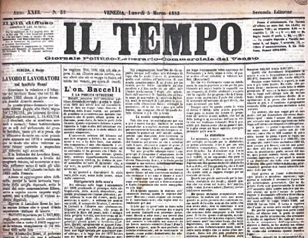 Alessandro Rossi e il controllo dei media nell'Ottocento. Il caso de "Il Tempo" di Venezia image